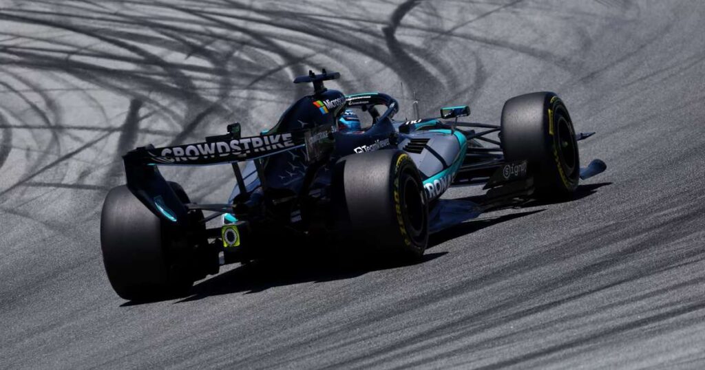 George Russell lidera o &uacute;ltimo treino livre em Barcelona Foto: Reprodu&ccedil;&atilde;o / F1