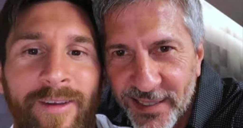 Lionel Messi e seu pai, Jorge, que enfrenta problemas de sa&uacute;de. Foto: Reprodu&ccedil;&atilde;o/Instagram