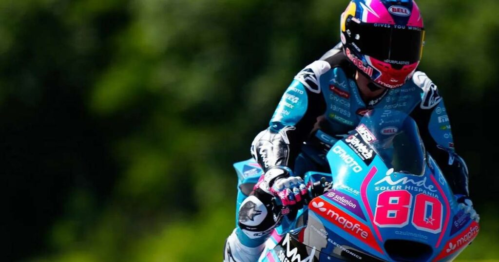 David Alonso conquistou sua primeira pole na temporada. Foto: MotoGP / Reprodu&ccedil;&atilde;o