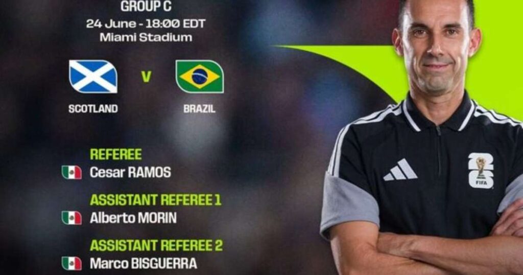 Cesar Ramos ser&aacute; o &aacute;rbitro de Esc&oacute;cia x Brasil Foto: Divulga&ccedil;&atilde;o/Fifa / Estad&atilde;o