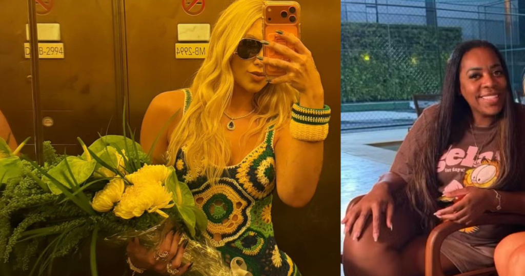Voltaram? Virg&iacute;nia comemora por Vini Jr., aparece com a m&atilde;e dele e ganha (mais!) flores ap&oacute;s jogo do Brasil na Copa 2026.
