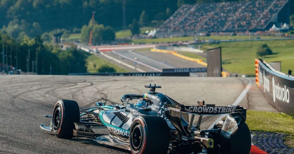 George Russell crava a pole no circuito de Spielberg, na &Aacute;ustria Foto: Mercedes / Divulga&ccedil;&atilde;o - X