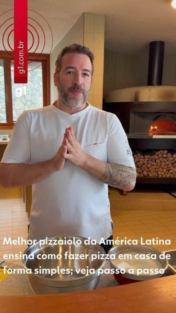 Melhor pizzaiolo da América Latina ensina como fazer pizza em casa de forma simples