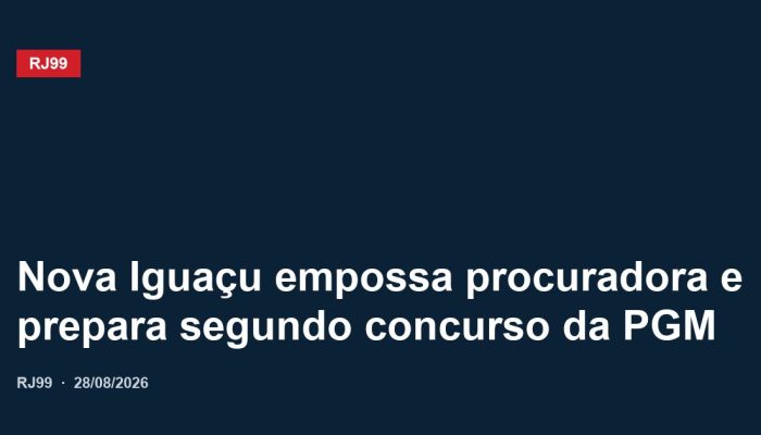 Nova Iguaçu empossa procuradora e prepara segundo concurso da PGM