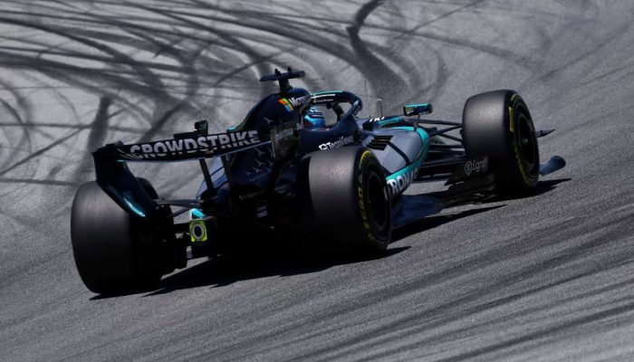 George Russell lidera o &uacute;ltimo treino livre em Barcelona Foto: Reprodu&ccedil;&atilde;o / F1