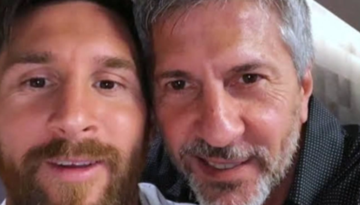 Lionel Messi e seu pai, Jorge, que enfrenta problemas de sa&uacute;de. Foto: Reprodu&ccedil;&atilde;o/Instagram