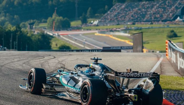 George Russell crava a pole no circuito de Spielberg, na &Aacute;ustria Foto: Mercedes / Divulga&ccedil;&atilde;o - X