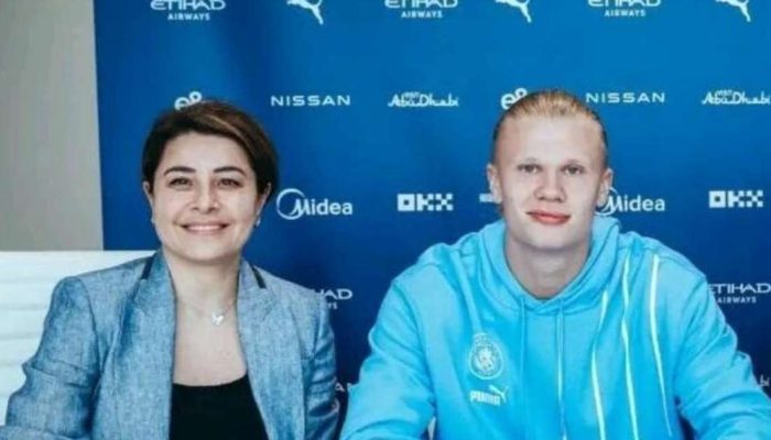 Rafaela Pimenta esteve &agrave; frente da transfer&ecirc;ncia de Haaland para o Manchester City.