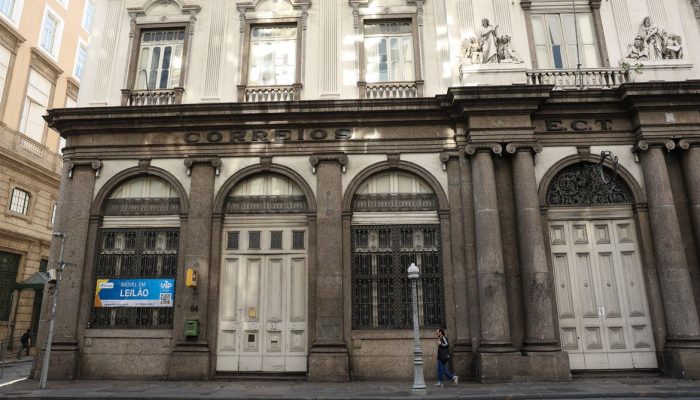 Imóvel histórico dos Correios no centro do Rio de Janeiro será leiloado nesta quinta